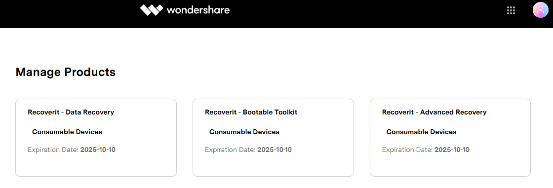 شراء حساب و اشتراك Wondershare Data Recovery
