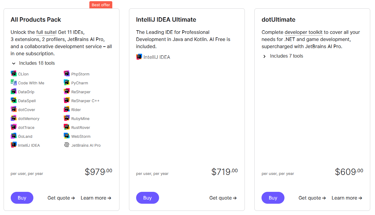 شراء حساب و ترخيص Jetbrains